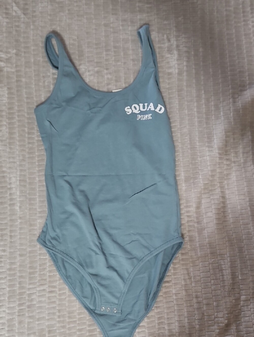PINK Victoria's Secret Light Blue Bodysuit